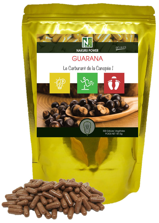 Guarana | 500 Gélules Végétales | Gamme Power | Fabriqué en France | "Le Carburant de la Canopée!"