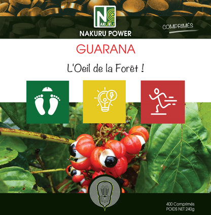 Guarana | 400 Comprimés | Gamme Power | Fabriqué en France | "L’œil de la Forêt!"