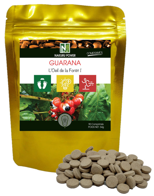 Guarana | 90 Comprimés | Gamme Power | Fabriqué en France | "L’œil de la Forêt!"