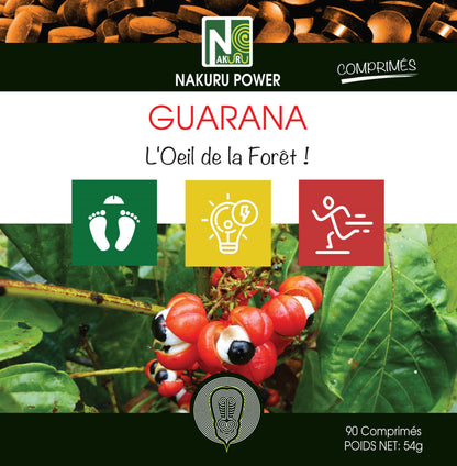 Guarana | 90 Comprimés | Gamme Power | Fabriqué en France | "L’œil de la Forêt!"