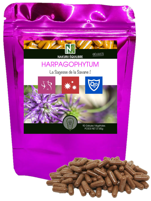 Harpagophytum | 90 Gélules Végétales | Gamme Equilibre | Fabriqué en France | "La Sagesse de la Savane!