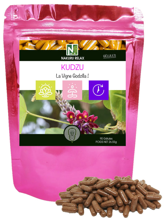 Kudzu | 90 Gélules | Gamme Relax | Fabriqué en France | "La Vigne Godzilla !"