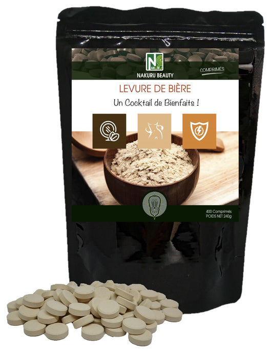 Levure de Bière | 400 Comprimés | Gamme Beauty | Fabriqué en France | "Un Cocktail de Bienfaits!