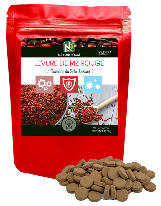 Levure de Riz Rouge | 90 Comprimés | Gamme Boost | Fabriqué en France | "Le Diamant du Soleil Levant !"