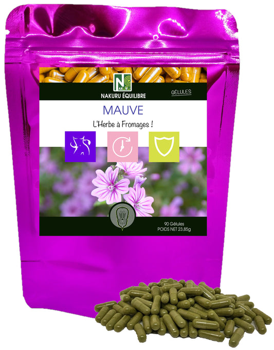 Mauve | 90 Gélules | Gamme Équilibre | Fabriqué en France | "L'Herbe à Fromages !"