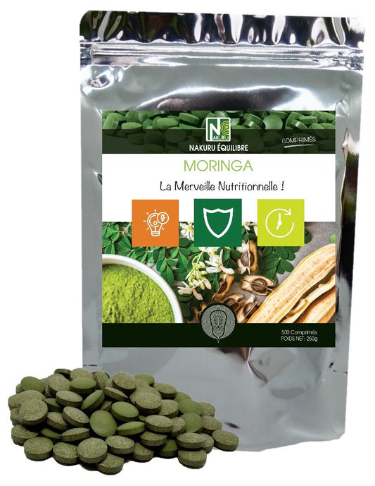 Moringa | 500 Comprimés | Gamme Équilibre | Fabriqué en France | "La Merveille Nutritionnelle!"