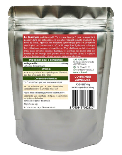 Moringa | 90 Comprimés | Gamme Équilibre | Fabriqué en France | "La Merveille Nutritionnelle!"
