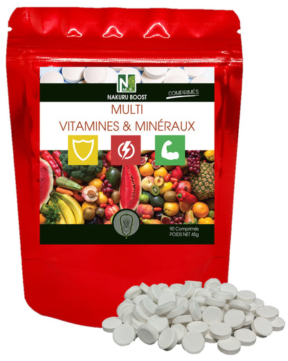 Multi Vitamines & Minéraux | 90 Comprimés | Gamme Boost | Fabriqué en France