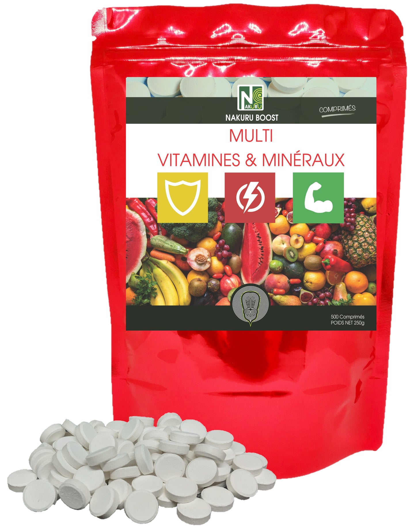 Multi Vitamines & Minéraux | 500 Comprimés | Gamme Boost | Fabriqué en France