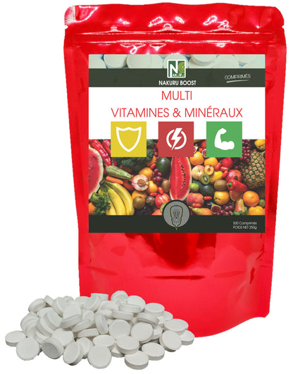 Multi Vitamines & Minéraux | 500 Comprimés | Gamme Boost | Fabriqué en France