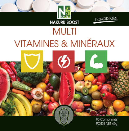 Multi Vitamines & Minéraux | 90 Comprimés | Gamme Boost | Fabriqué en France