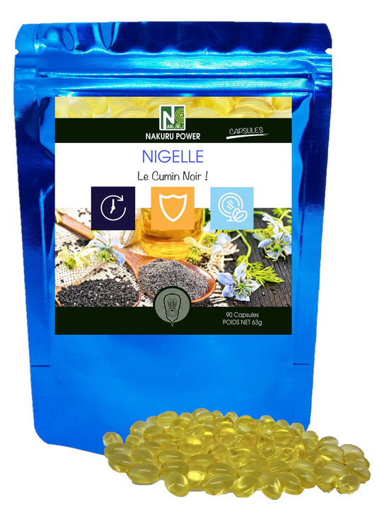 Nigelle | 90 Capsules | Gamme Power | Analysé et Conditionné en France | "Le Cumin Noir !"