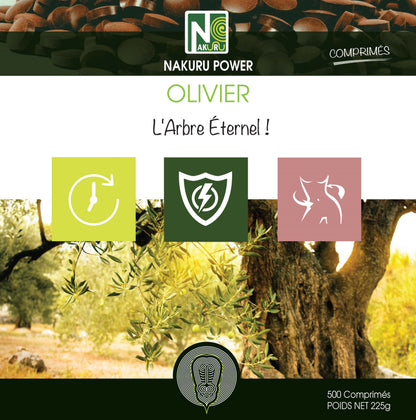 Olivier | 500 Comprimés |Gamme Power | Fabriqué en France | "L'Arbre Éternel !"