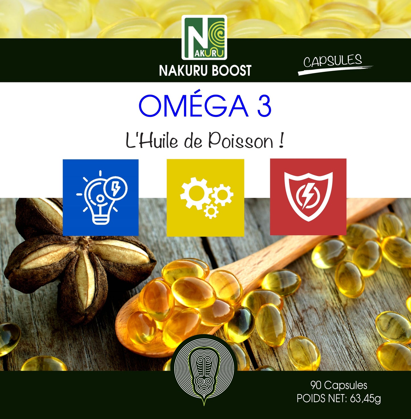 Oméga 3 | 90 Capsules | Gamme Boost | Fabriqué en France