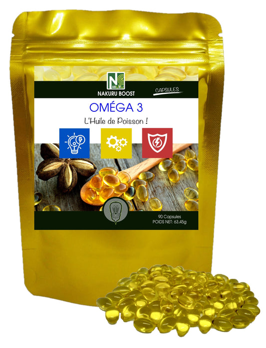 Oméga 3 | 90 Capsules | Gamme Boost | Fabriqué en France