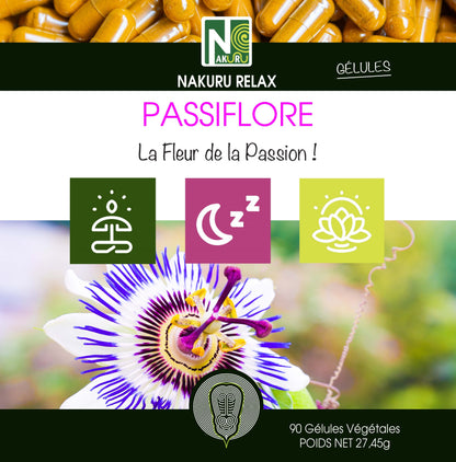 Passiflore | 90 Gélules Végétales |Gamme Relax | Fabriqué en France | "La Fleur de la Passion!"