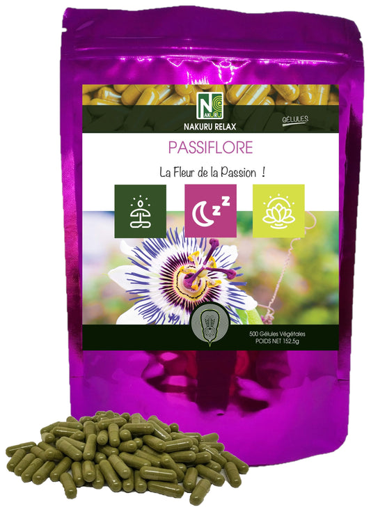 Passiflore | 500 Gélules Végétales |Gamme Relax | Fabriqué en France | "La Fleur de la Passion!"