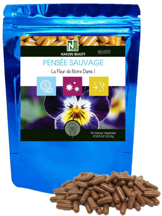 Pensée Sauvage | 90 Gélules Végétales | Gamme Beauty | Fabriqué en France | "La Fleur de Notre Dame!"