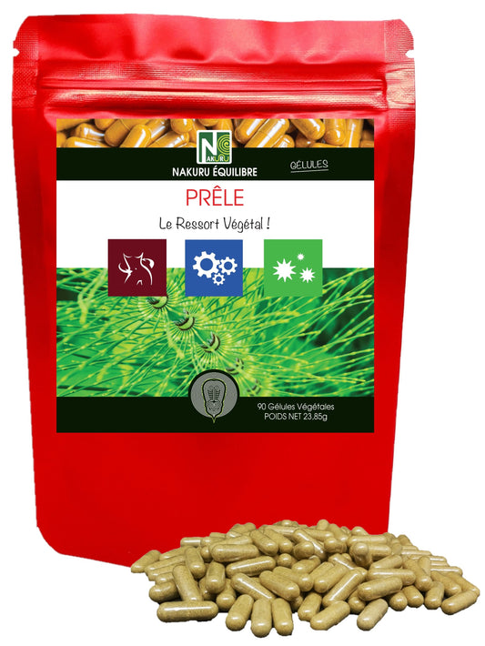 Prêle | 90 Gélules Végétales | Gamme Équilibre | Fabriqué en France | "Le Ressort Végétal!"