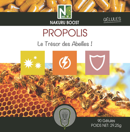 Propolis | 90 Gélules |Gamme Boost | Fabriqué en France | "Le Trésor des Abeilles !"