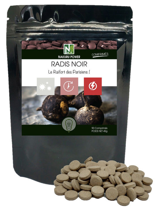 Radis Noir | 90 Comprimés | Gamme Power | Fabriqué en France | "Le Raifort des Parisiens!"