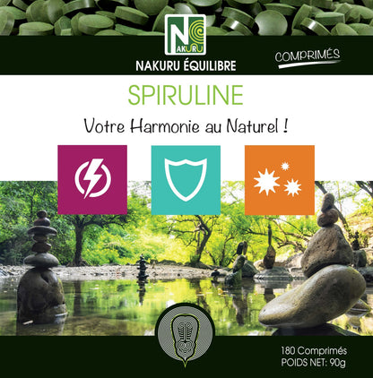Spiruline | 180 Comprimés | Gamme Équilibre | Fabriqué en France | "Votre Harmonie au Naturel!"