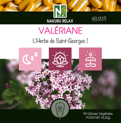 Valériane | 90 Gélules Végétales | Gamme Relax | Fabriqué en France | "L'Herbe de Saint-Georges!"