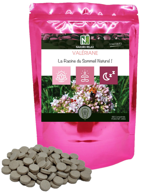 Valériane | 500 Comprimés |NAKURU Relax | Fabriqué en France | "La Racine du Sommeil Naturel!