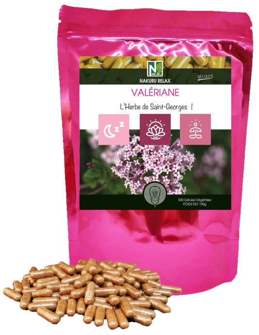 Valériane | 500 Gélules Végétales | Gamme Relax | Fabriqué en France | "L'Herbe de Saint-Georges!"