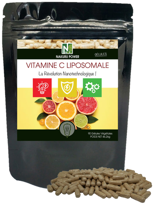 Vitamine C Liposomale | 90 Gélules Végétales | Gamme Power | Fabriqué en France | "La Révolution Nanotechnologique !"
