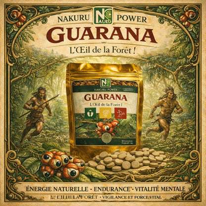 Guarana | 400 Comprimés | Gamme Power | Fabriqué en France | "L’œil de la Forêt!"
