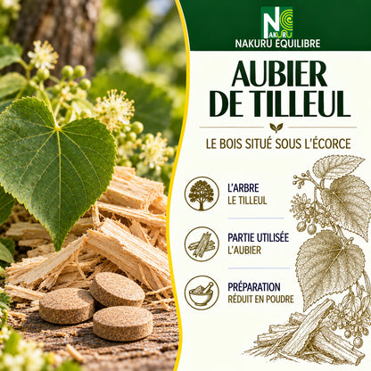NAKURU Aubier de Tilleul — 90 comprimés — Présentation