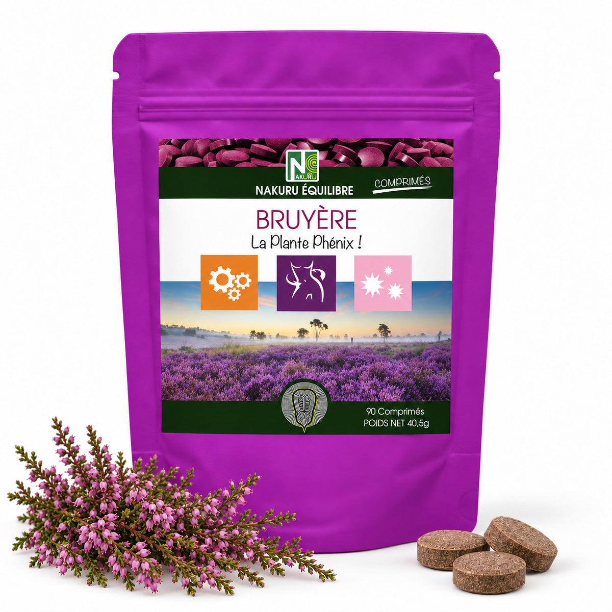 NAKURU Bruyère — 90 comprimés — Packshot
