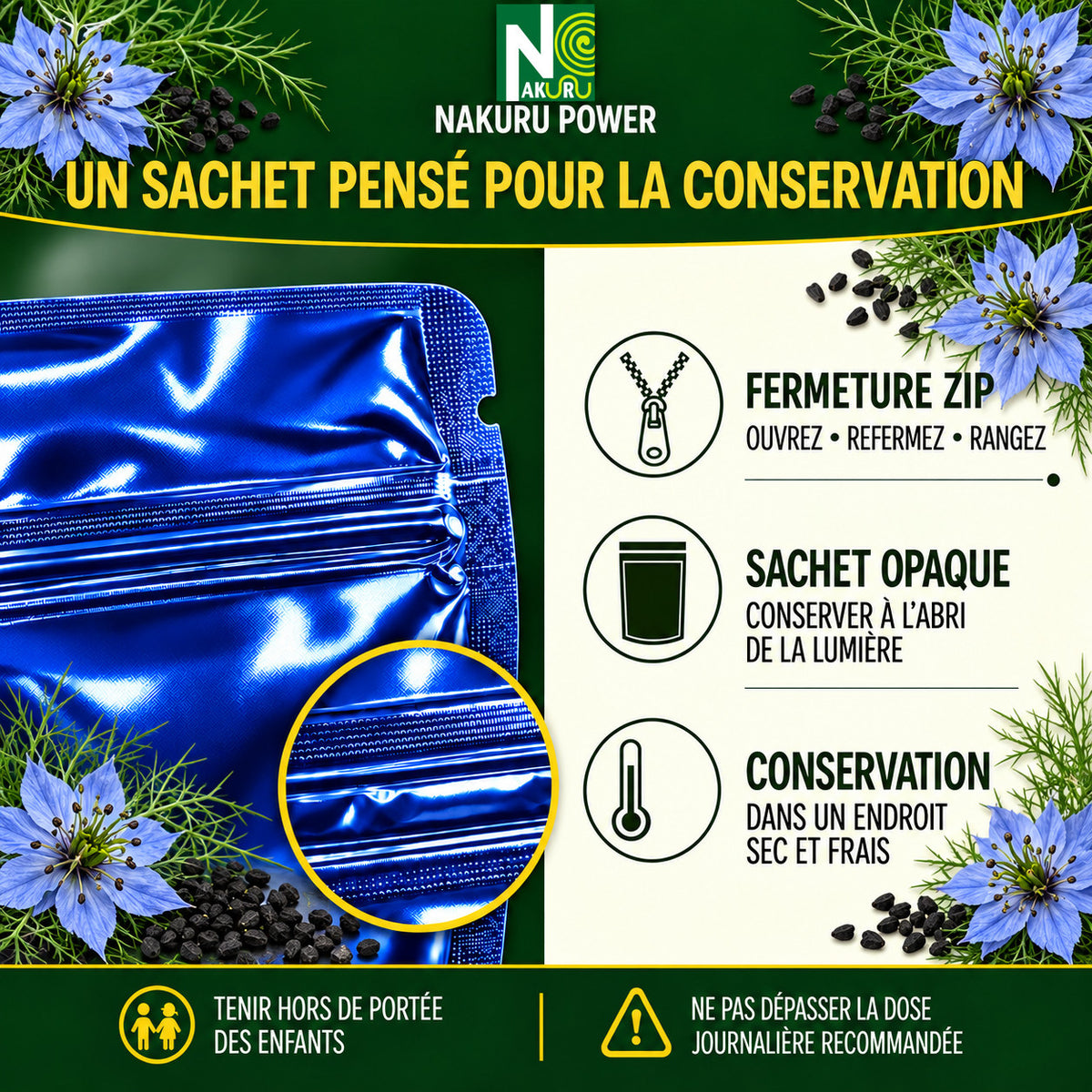 NAKURU Nigelle — 90 capsules — Conservation