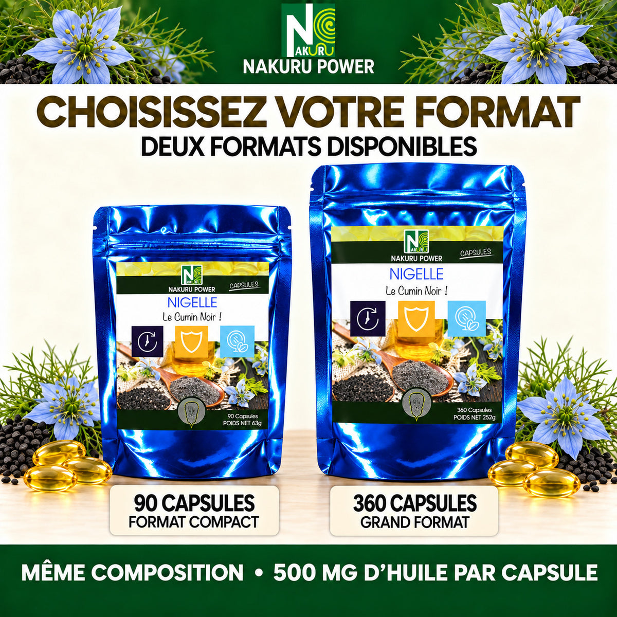 NAKURU Nigelle — 90 capsules — Formats