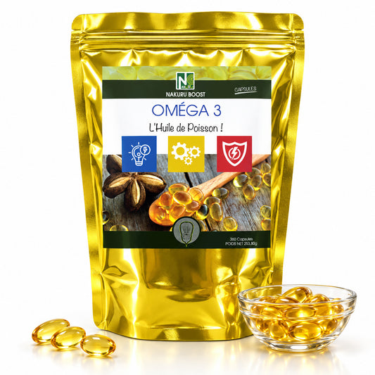 NAKURU Oméga 3 — 360 capsules — Packshot