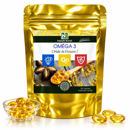 NAKURU Oméga 3 — 90 capsules — Packshot