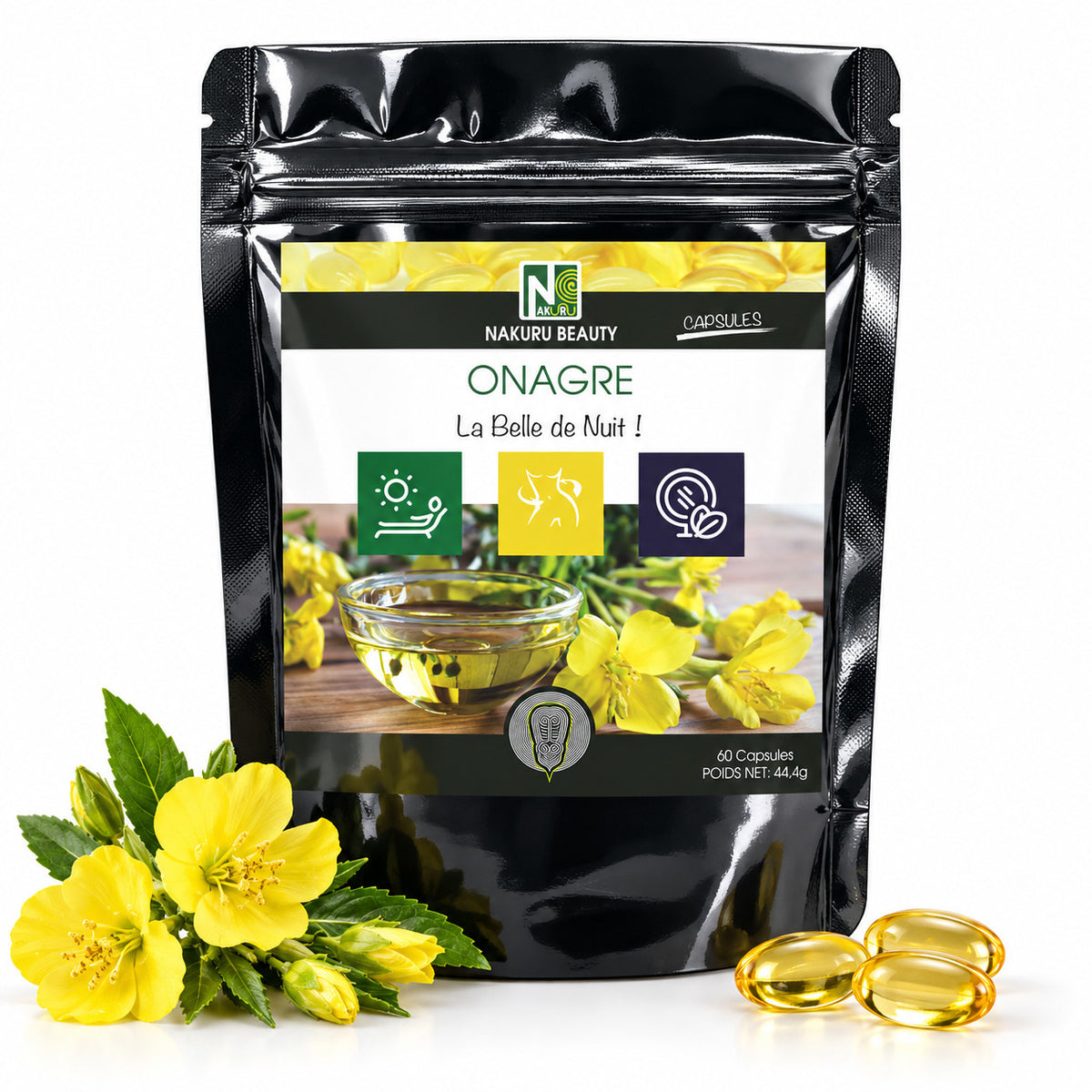 NAKURU Onagre — 60 capsules — Packshot