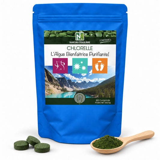 NAKURU Chlorelle — 500 comprimés — Packshot