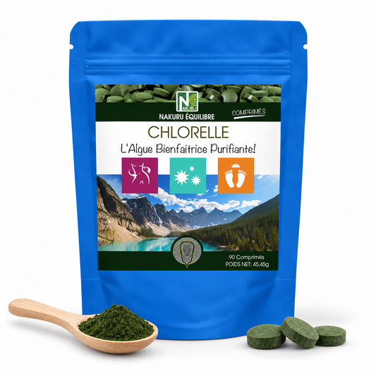NAKURU Chlorelle — 90 comprimés — Packshot