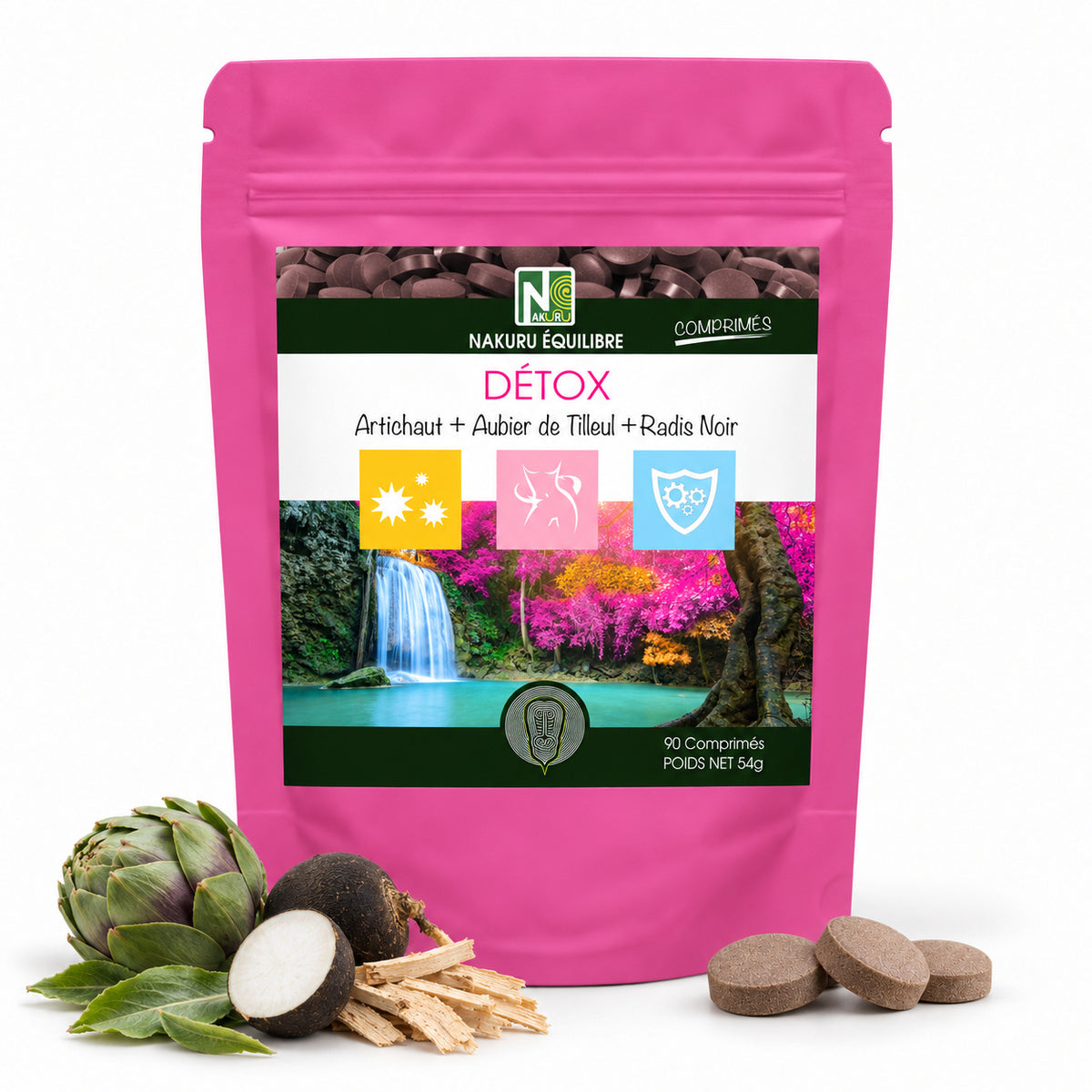 NAKURU Détox — 90 comprimés — Packshot