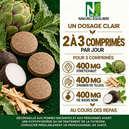 NAKURU Détox — 500 comprimés — Dosage