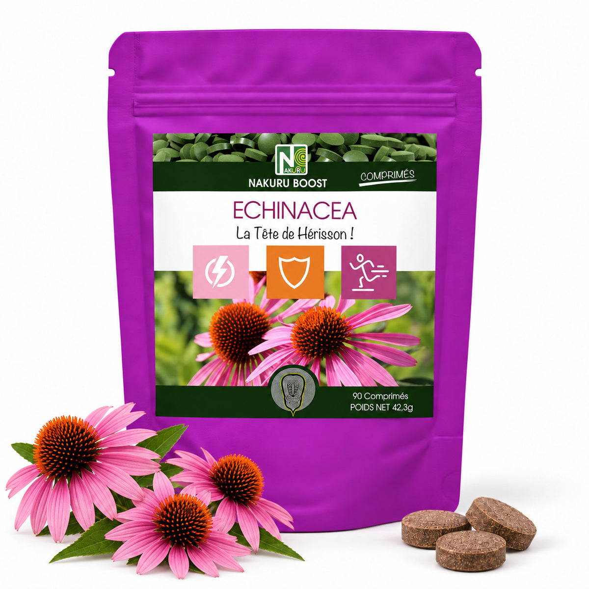 NAKURU Échinacéa — 90 comprimés — Packshot