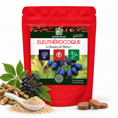 NAKURU Éleuthérocoque — 90 comprimés — Packshot