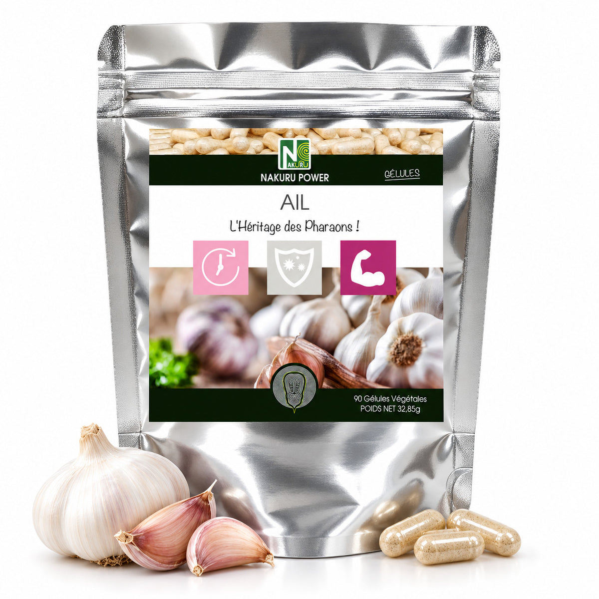 NAKURU Ail — 90 gélules — Packshot