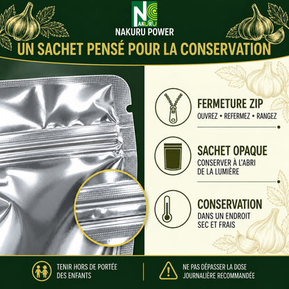 NAKURU Ail — 500 gélules — Conservation