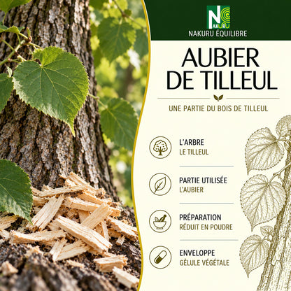 NAKURU Aubier de Tilleul — 500 gélules — Présentation