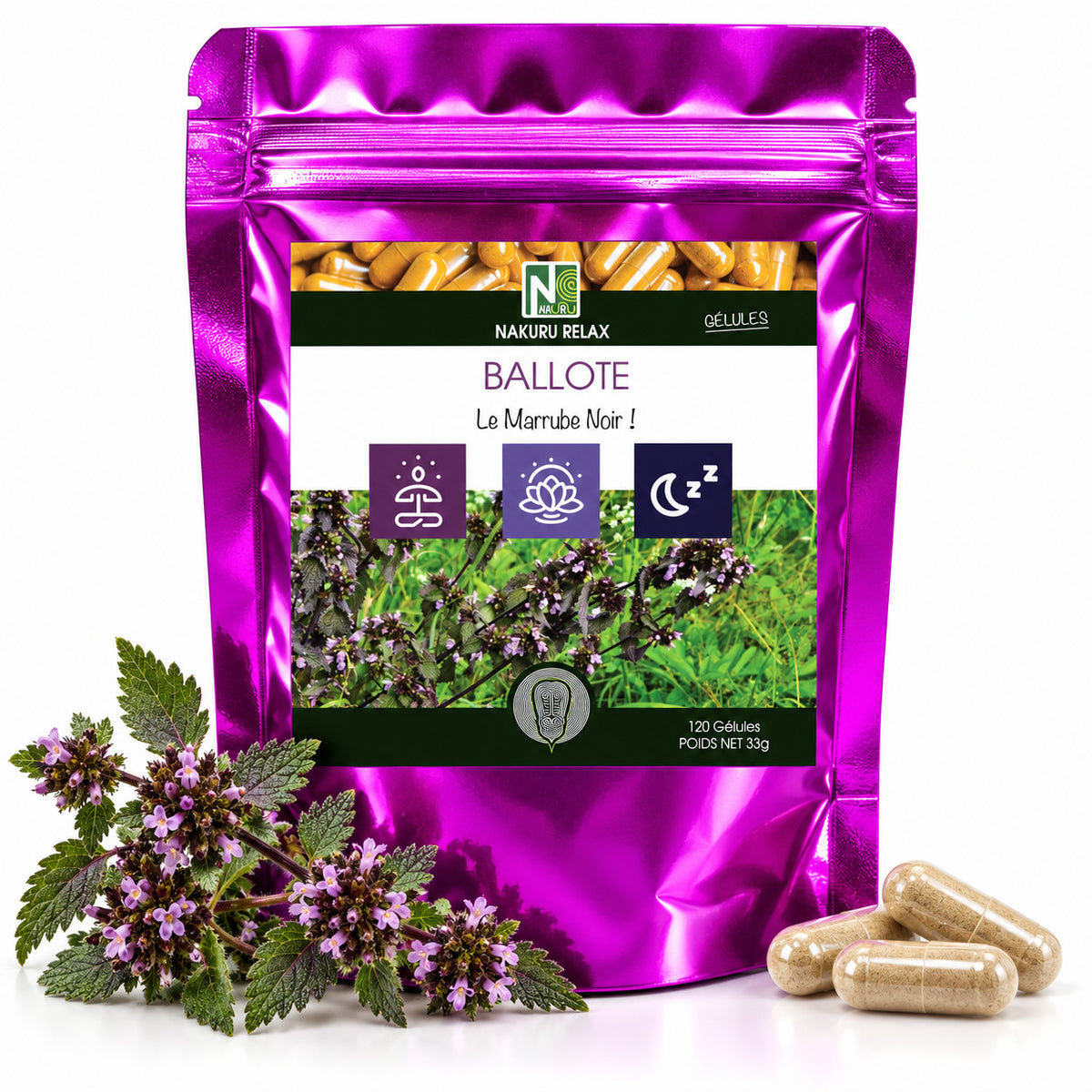 NAKURU Ballote — 120 gélules — Packshot