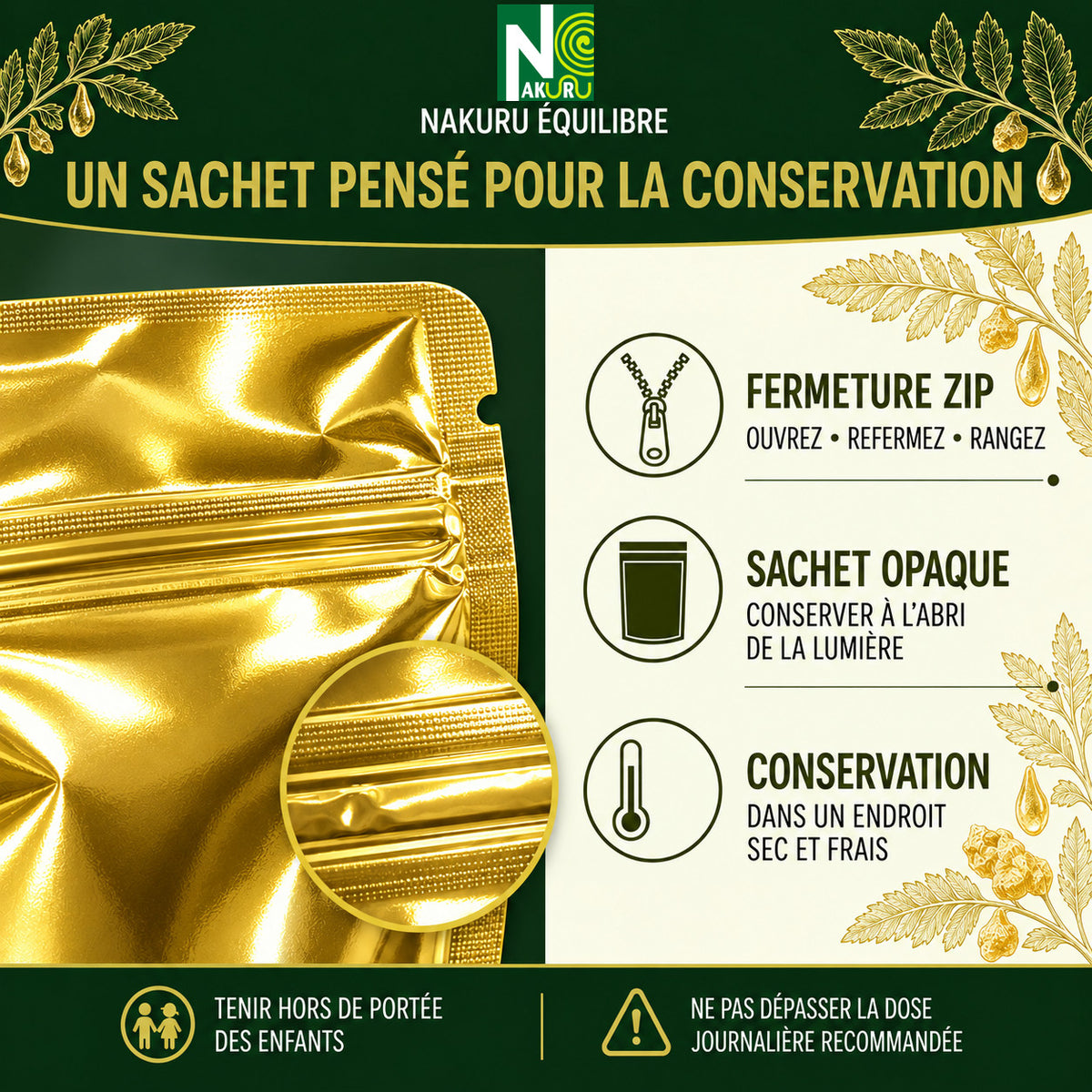 NAKURU Boswellia — 500 gélules — Conservation