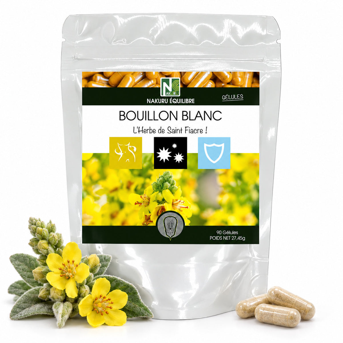 NAKURU Bouillon Blanc — 90 gélules — Packshot